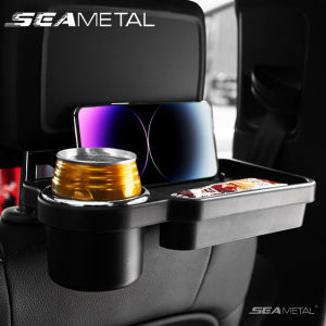 SEAMETAL có thể gập lại ghế xe hơi đồ ăn bàn beverag Khay bàn làm việc giá để điện thoại khay giữ cốc ô tô phụ kiện nội thất xe ô tô