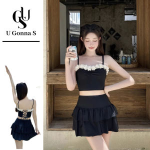 ชุดว่ายน้ำกระโปรง Terno สำหรับผู้หญิงชุดชายหาดเซ็กซี่2ชิ้นเอวสูงแขนกุดชุดแฟชั่นคลุมดีไซน์ใหม่2025