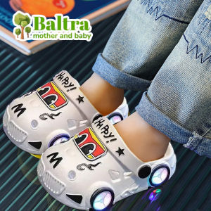 Baltra Cartoon Slipper Fashion Versatile Light Up Girl Shoes Cute Car Anti Slip Kid Slippers Classic Light Boy Shoe