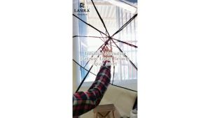 [PROMO] Payung Lipat Korea Transparan Free Tas Bahan PVC Premium LASIKA