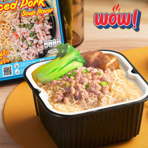 JIAOZHI  บะหมี่รสซุปหมูสับสูตรเข้มข้นS2 ตรา ว๊าว ว๊าว