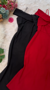 MyDu Shop | MS 122 – Váy Ôm Dự Tiệc Trễ Vai Lai Xòe Nhẹ – Thiết Kế Đẹp & Quyến Rũ