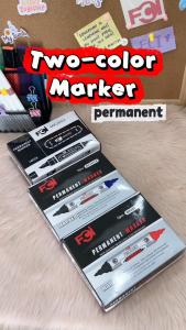 FCI Dual Tip Permanent Marker Produces bold clear and visible markings Convenient double-ended marker Suitable for school office home and business applications