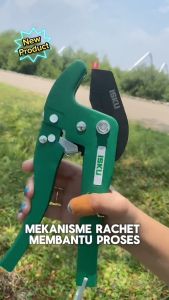 Isku Pipe Cutter Sk5 Baja Paduan Pvc Pipe Cutter 42mm Gunting Pipa Tang Potong Ratchet Penguncian