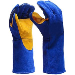 MIG/TIG welding gloves large size reinforced palm high temperature resistant lining added seam protection strips suitable for use in multiple scenarios