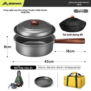 BSWOLF | Bộ Nồi Đun Du Lịch