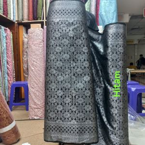 (HARGA PERSETENGAH METER) bakal kain songket semi Palembang motif terbaru/kain meteran songket motif