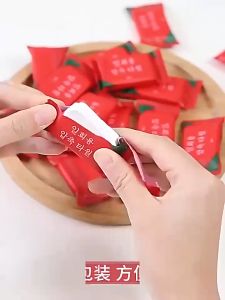 HANROU Premium Absorbent 2-Ply Compressed Cotton Facial Towels 20-Pack Portable Travel Size