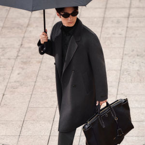 100% Wool Men Double Face Overcoat Slim Loose Fit