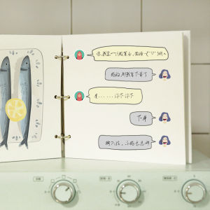 Hand-Drawn Travel Sketchbook Loose Leaf High Aesthetic Value Mind Map Comic Notebook Retro Style Soft Copy for Students