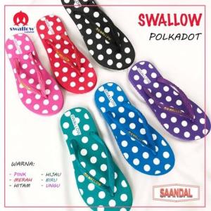 Sandal polkadot swallow untuk wanita