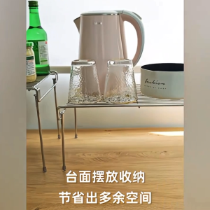 ~SG Stock~ SS304 Stackable Rack Cabinet Tiered Shelves Kitchen Shelf Kitchen Rack Desktop Rack Space Saver Rack Countertop Rack Countertop Organizer Rack Under Sink Organizer Rack Cabinet Organizer Rack Pot Stand Pot rack Pots Holders