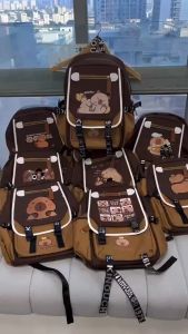 METECH Capybara Backpack: A Large Capacity Nylon Waterproof Children School Bag