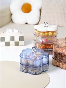 Lebaran Exclusive DEJAVU Toples Lebaran Idul Fitri Cantik Toples Makanan Esthetic Toples Motif Bunga Serbaguna Toples Bertingkat HSB827