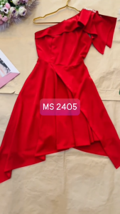 MYDU SHOP | MS 2405 – ĐẦM THUN UMI CỔ XÉO KẾT NGỌC & BÈO VAI SANG TRỌNG