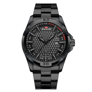 VA VA VOOM Mens Casual Sport Military Quartz Calendar Watches for Man Business Stainless Steel Waterproof Clock Relogio Masculin