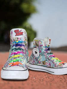 Colorful Silicone Sports White Shoes by Vtie No Tie Lazy Persons Choice for Casual Wear