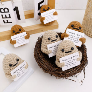 【On Sale】Funny Knitting Cotton Positive Energy Potato Pocket Toy Room Decor Ornament Fashion Handmade Plush Potatoes Doll