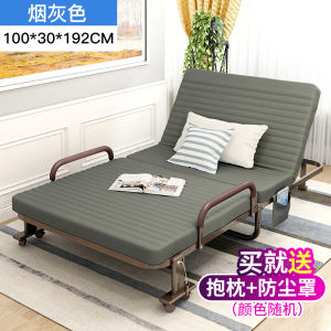 เตียงพับสำหรับนอนพักเที่ยง สำหรับใช้ในออฟฟิศ บ้าน สำหรับผู้ป่วย แบบพกพา ง่ายต่อการขนส่ง สำหรับผู้ป่วย นอนเดี่ยว ขนาดเล็ก