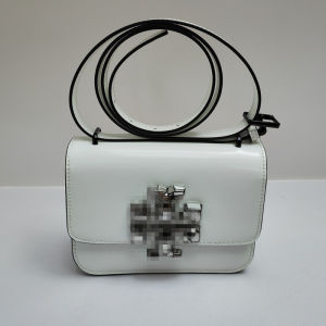 Small size flip-top crossbody shoulder bag made of cowhide versatile for all occasions TB womens bag trendy box-shaped bag