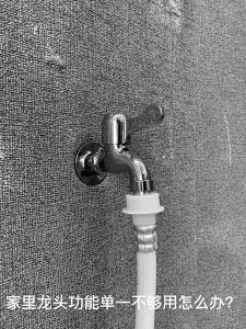 3 way faucet Ready stock 304 Stainless Steel Double Tap Multifunctional Stainless Steel available Attach the spray gun shower