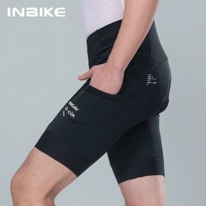 INBIKE Nam Mùa Hè Quần Short Đạp Xe Giảm Chấn Nhanh Khô Bảo Vệ Tia UV Xe Đạp Đường Bộ Quần Có Túi Quần Xe Đạp