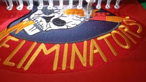 Bordir Komputer Custom Satuan Ukuran 30 cm Logo Patch Emblem ukuran Besar bisa untuk di punggung