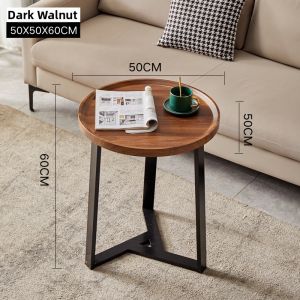 GUANGMANZHI | Luxurious Compact Modern Round 2-tier Side Table