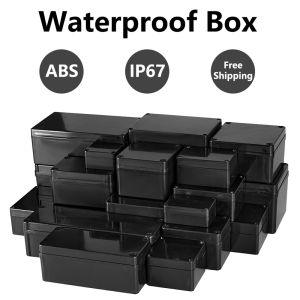 Black Junction Box Outdoor Waterproof Case Plastic Box Electronic Project Case Instrument Waterproof Box Housing