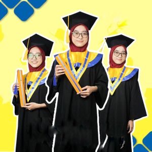 Topi Toga Wisuda Bahan matador ukuran TK SD SMP SMA