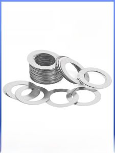 Ultra-Thin 304 Stainless Steel Metal Bearing Spacer Washers Flat Circles Precision Pads Hardware Tools Fasteners Rings