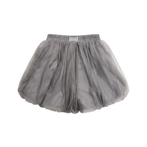 Váy Ngắn Xếp Ly Ren Gợi Cảm Cạp Cao Váy Chữ a Che Mông Váy Ngắn Đèn Lồng Bằng Vải Polyester Thoải Mái Hàng Ngày