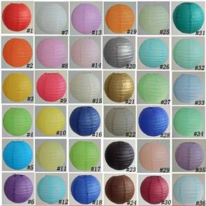 10cm Chinese New Year Decoration Round Paper Lantern Wedding Party Birthday Decoration Supplies White Red Pink Blue Green Yellow