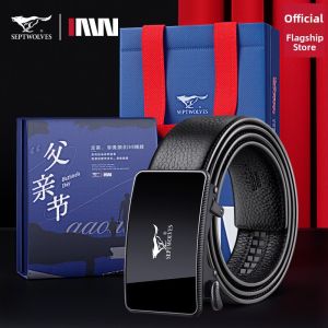 SEPTWOLVES | Inner Buckle Genuine Leather Belt for Men