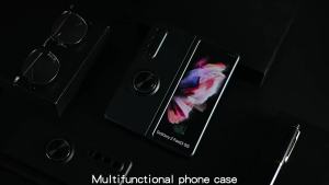 Shockproof Case For Samsung Galaxy Z Fold Flip 3 4 5 6 7FE 5G Magnetic Ring Holder Kickstand Bracket Back Hard PC Phone Cover