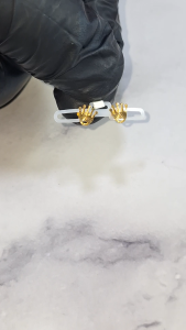 0.79GM-916 GOLD KIDS CROWN THODU-916 KIDS CROWN THODU-916 SUBANG-916 INDIAN EARRING-916 EARRING-916 BABY THODU-916 SUBANG EMAS-916 GOLD-916 INDIAN THODU-916 CROWN THODU-916 BABY THODU-MAANOH PATHER