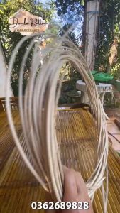 Ruột mây- lõi mây 3.8-4mm tự nhiên chuyên làm đầu lân Phụ kiện bằng mây trang trí và Đan hàng thủ công mỹ nghệ