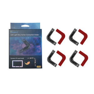 BOXPUT L Shape 90° LED Strip Corner Connector 4PCS Solderless Gapless Mount Holder Compatible with SMD 5050 LED Strip Lights