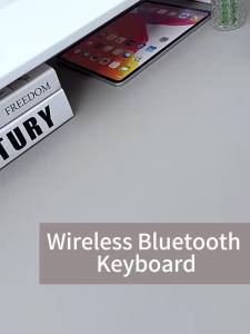 kebidumei | Bàn Phím Không Dây Hai Chế Độ 2.4G/Bluetooth 5.0 102 Phím Có Thể Sạc Lại Cho Máy Tính Bảng MacBook - Bàn Phím Màng Kiểu Chơi Game Với Giao Diện USB