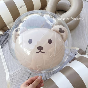 HUANHUAN | Transparent Inflatable Beach Ball Water Play Toy