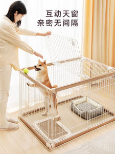 Alice Indoor Wooden Style Dog Cage Small to Medium Dogs Pet Fence Alice Indoor Original Wood Grain Dog House Dog House