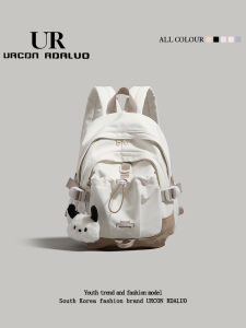 UR Nylon Lightweight Dual-Shoulder Bag 2025 Summer New Womens College Class Backpack Large Capacity Commuting Backpack