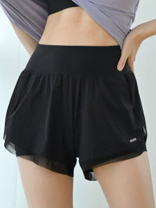 กางเกงขาสั้นออกกำลังกายสำหรับผู้หญิง กางเกงโยคะกันน้ำตาล ระบายอากาศได้ดี แห้งเร็ว กางเกงขาสั้นวิ่งเช้า กางเกงขาสั้นกีฬาฤดูร้อนใหม่ 2025