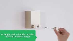 Jemuran Baju / Pakaian Portable Indoor Outdoor Retractable Tali Clothesline Kuat