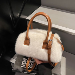 TANGKOU | Fuzzy Womens Handbag Shoulder and Crossbody Bag