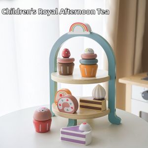 Educational Wooden Make-Believe Dessert Stand Toy