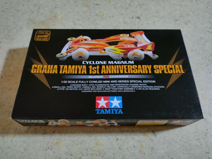 サイクロンマグナム GRAHA TAMIYA 1st ANNIVERSARY Mini4WD Channel HK - Open Box - Cyclone Magnum Graha Tamiya