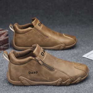 Waterproof Slip-resistant Mens Casual Leather Shoes