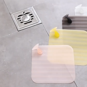 ฝาปิดท่อระบายน้ำทรงสี่เหลี่ยมพร้อมที่จับ ฝาปิดท่อระบายน้ำซิลิโคน ฝาปิดท่อระบายน้ำดับกลิ่น ท่อระบายน้ำอ่างล้างจาน พร้อมส่ง