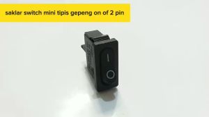 SWITCH SAKLAR GEPENG ON OFF 2 PIN O - Warna Hitam - Switch CS40 2PIN
